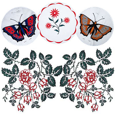 The ready-made embroidery